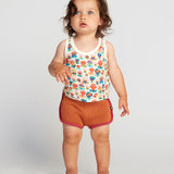 70'S Shorts - Papaya/Fuschia