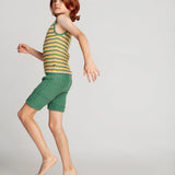 Knit Tank - Fern/Tri Stripe