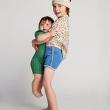 70'S Shorts - Bluebell/Eggshell