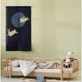 Wood original floor bed, 90x200 cm, oak