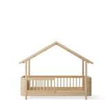 Mini+ house bed, 68x162 cm, oak
