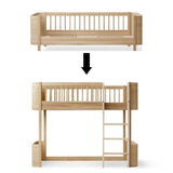 Wood Conversion kit Mini+ junior bed to low loft bed, oak - new