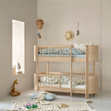 Wood Conversion kit Mini+ 2 junior beds to low bunk bed, oak - new