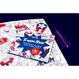 COLORING POSTER - SUPER HERO + PENCIL