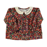Peter pan collar blouse - Multicolor flowers