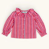 Pierrot Blouse - Harlequin Stripe