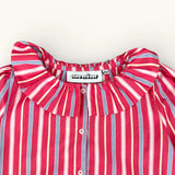 Pierrot Blouse - Harlequin Stripe