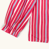 Pierrot Blouse - Harlequin Stripe