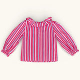 Pierrot Blouse - Harlequin Stripe