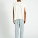 unisex trousers - ecru w/ indigo stripes