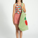 shorts - red & ecru checkered