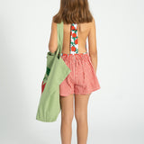 shorts - red & ecru checkered