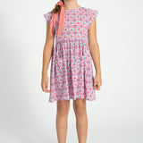 scrunchie - red & ecru checkered