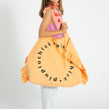 silky bandana - pink w/ red hearts allover