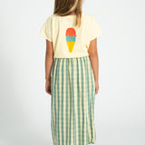 t'shirt - light yellow w/ "beach bar" print