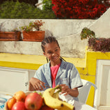 sleeveless top - pink w/ "amour" print