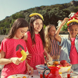 sleeveless top - pink w/ "amour" print