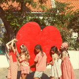 socks - ecru w/ cherry print