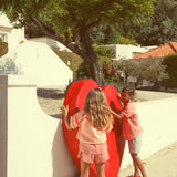 shorts - red & ecru checkered