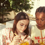 t'shirt - light yellow w/ "beach bar" print