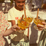 t'shirt - light yellow w/ "beach bar" print