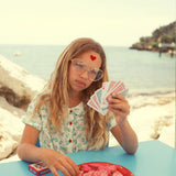 peter pan collar shirt - ecru w/ green flowers allover