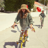 socks - green w/ red stripes