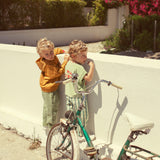 unisex trousers - light yellow checkered