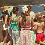 shorts w/ fringes - washed light blue denim