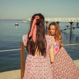 scrunchie - red & ecru checkered