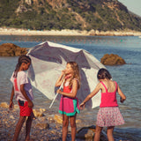 short skirt - lilac w/ cherries allover