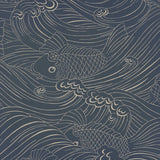 Wallpaper Plenty More Fish - Ink Blue