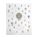 Reversible Quilt - Hot Air Ballon / Carousel Blue