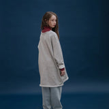 Cozy sweat dress - grey melange