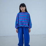 Iris crop sweater - cool pool violet blue