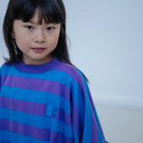 Iris crop sweater - cool pool violet blue
