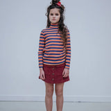 Button down skirt - berry jam