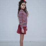 Button down skirt - berry jam