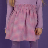 Tos Skirt - Lila Checkered