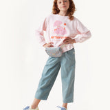 PLEATED PANT light teal