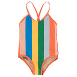 Multicolor Stripes Swimsuit multicolor straps