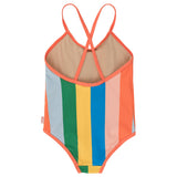 Multicolor Stripes Swimsuit multicolor straps
