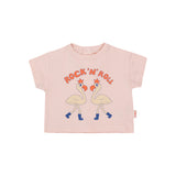 Tiny Cottons Flamingos Baby Tee Pastel Pink