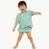 MIDNIGHT SUN BABY SHIRT - washed emerald