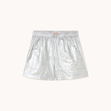 METALLIC SHORT - silver metallic