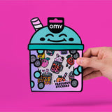 STICKERS - BIG - BUBBLE TEA