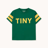 STRIPES LOGO BABY TEE - dark emerald