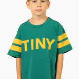 STRIPES LOGO BABY TEE - dark emerald