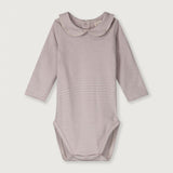 Baby Collar Onesie | New Fit | Berry - Cream