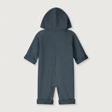 Baby Hooded Suit | Blue Grey